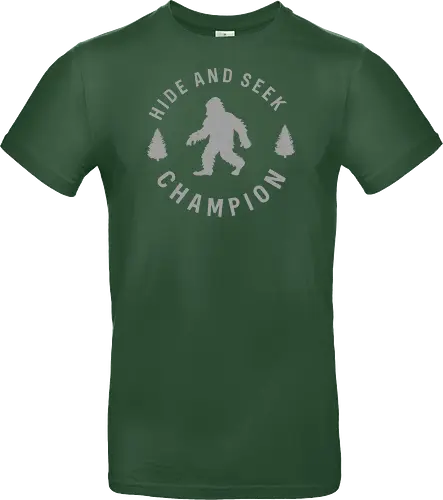 Hide and Seek Champion" Funny Bigfoot Sasquatch Art