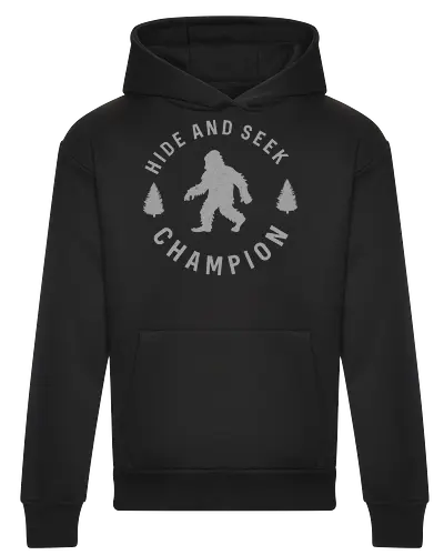 Hide and Seek Champion" Funny Bigfoot Sasquatch Art