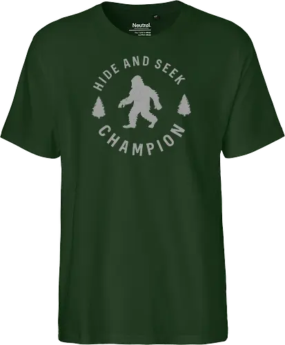 Hide and Seek Champion" Funny Bigfoot Sasquatch Art