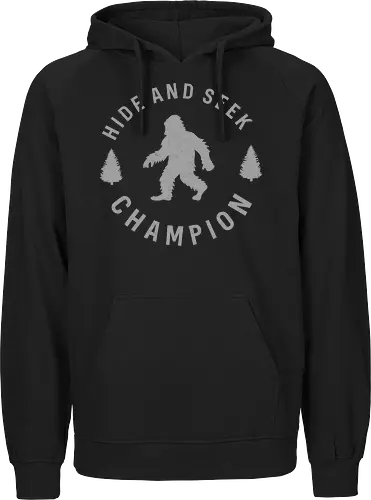 Hide and Seek Champion" Funny Bigfoot Sasquatch Art
