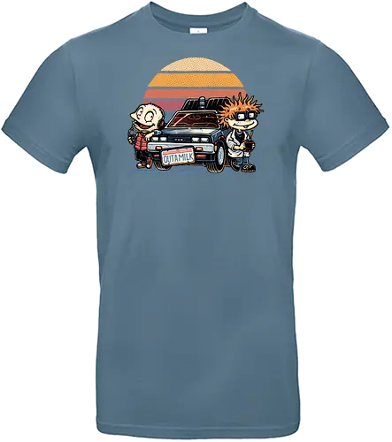 OUTAMILK - Movie, TV series, animated, sci-fi, science fiction, time travel, cars, mash up, funny - Standard T-Shirt