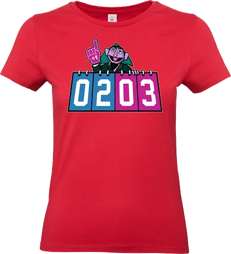 Scorekeeping Vampire! - count-von-count, sesame-street, funny, sports, basketball, mashup - Standard T-Shirt (Women)
