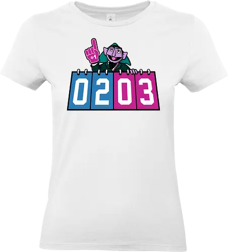 Scorekeeping Vampire! - count-von-count, sesame-street, funny, sports, basketball, mashup - Standard T-Shirt (Women)