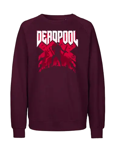Antihero Doom - Antihero, doom, doom slayer, mash up, gaming, antihero, merc, ryan, reynolds, funny - Fairtrade Sweatshirt