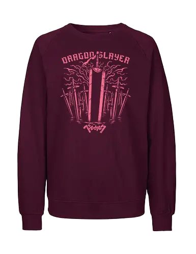 Dragon Slayer - guts, berserk, manga, anime, griffith, casca, japan, japanese, knight, black swordsman, dark, fantasy, black, demon - Fairtrade Sweatshirt