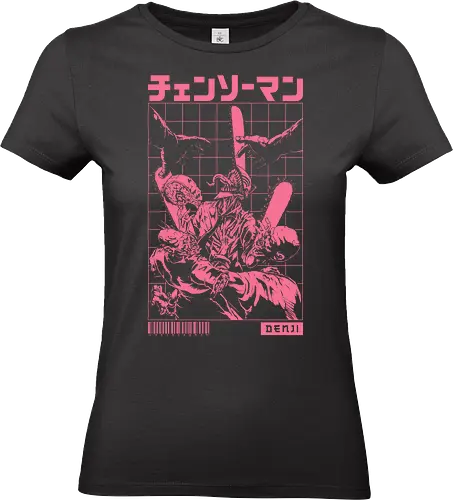Blood and Mayhem - denji, Chainsaw, makima, manga, pochita, power, chainsaw, denji chainsaw man, chainsawman, denji and power, japanese, devil, aki, japan - Standard T-Shirt (Women)