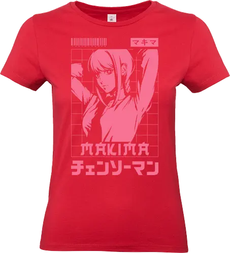 The Calm Strategist - makima, anime, manga, denji, power, Chainsaw, chainsawman, pochita, chainsaw, aki, csm, japan, devil, kobeni, himeno - Standard T-Shirt (Women)