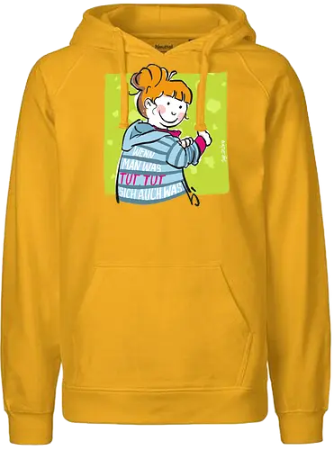 Tut.Tut - Ringelpullisprüche, Ringeldinger, streifenweise, Spruch, Weisheit, Motivation, Ringelpulli, Sprüche Shirt, Cartoon Illustration, Statement Shirt, Handgezeichnet, Humor, Selbstironie, Streifenpulli, Spruchshirt deutsch - Fairtrade Hoodie