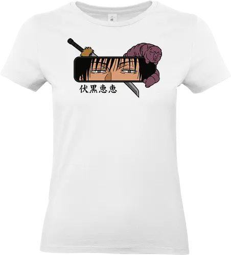 Toji Fushiguro with Cursed Spirit Dagon Jujutsu Art - Toji Fushiguro, Jujutsu, Sorcerer Killer, Dagon, cursed spirit, anime, manga, JJK, Toji, cursed tools, anime art, fan merchandise, Megumi Fushiguro, Fushiguro, Japanese animation, shonen, Gojo, villain, anime character - Standard T-Shirt (Women)