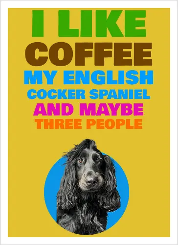 Coffee & Cocker Spaniel