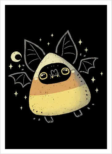 Cute Candy Corn Bat