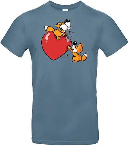 Herzfüchse - Fuchs, Comic - Standard T-Shirt