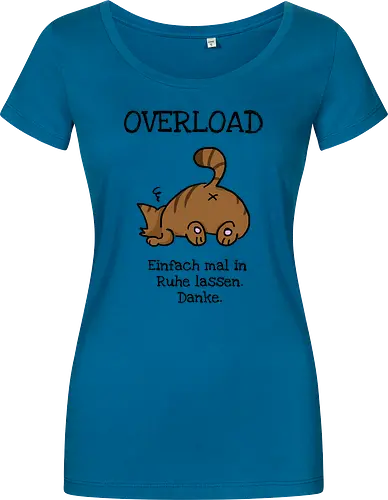Overload-Katze mit schwarzer Schrift