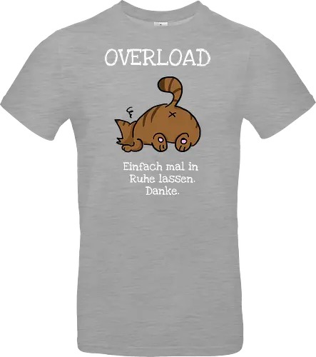Overload-Katze mit weißer Schrift