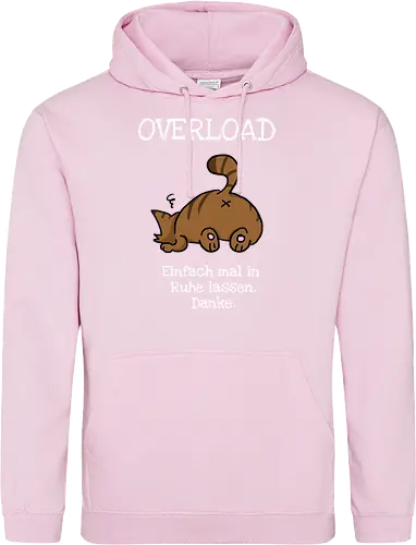 Overload-Katze mit weißer Schrift