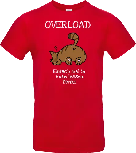 Overload-Katze mit weißer Schrift