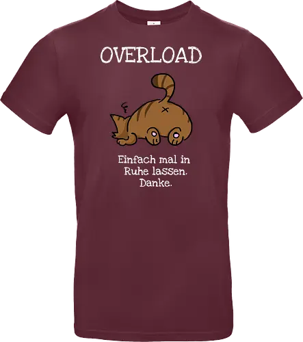 Overload-Katze mit weißer Schrift
