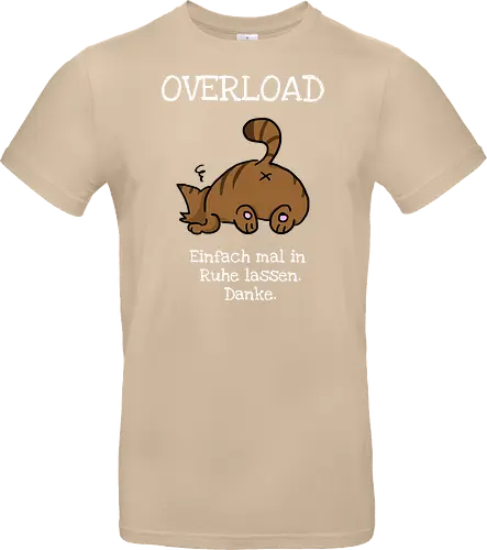 Overload-Katze mit weißer Schrift