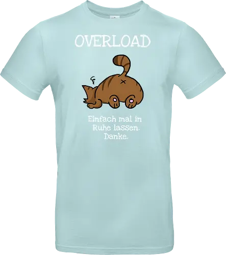 Overload-Katze mit weißer Schrift