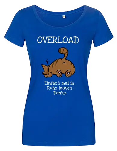 Overload-Katze mit weißer Schrift
