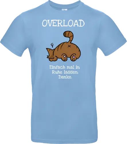 Overload-Katze mit weißer Schrift