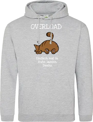 Overload-Katze mit weißer Schrift