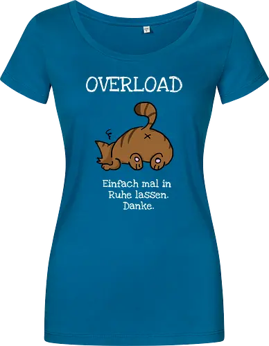Overload-Katze mit weißer Schrift