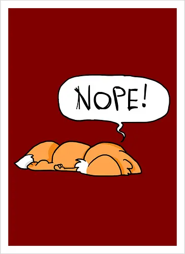 Nope-Fuchs - Nope, Fuchs - Artprint