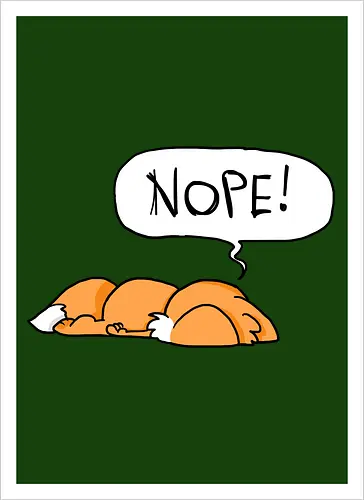 Nope-Fuchs - Nope, Fuchs - Artprint