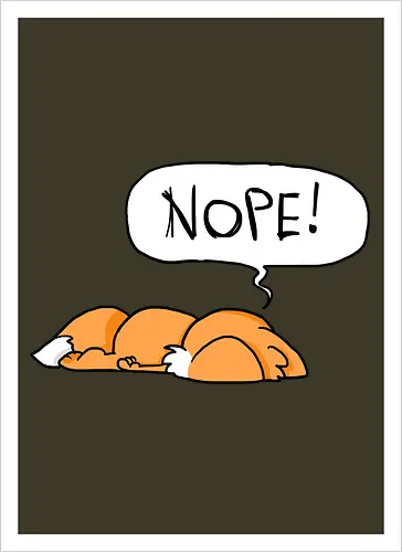 Nope-Fuchs - Nope, Fuchs - Artprint