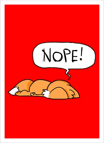 Nope-Fuchs - Nope, Fuchs - Artprint