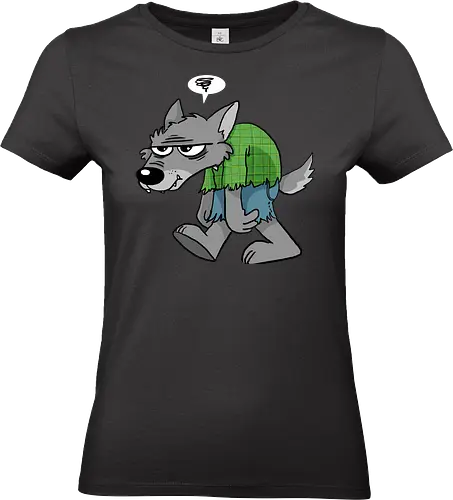 Grumpy Werwolf - Werwolf, Wolf, Grumpy, Halloween - Standard T-Shirt (Women)
