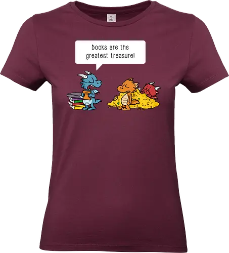 Greatest Treasure - Buch, Bücher, Drachen - Standard T-Shirt (Women)
