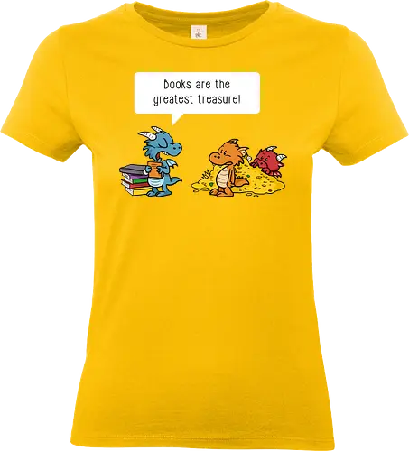 Greatest Treasure - Buch, Bücher, Drachen - Standard T-Shirt (Women)