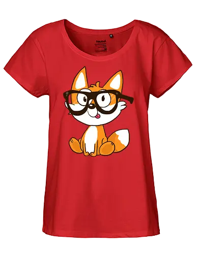 Nerd-Fuchs - Fuchs, Nerd - Fairtrade Girl Shirt