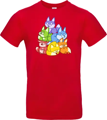 Regenbogen-Füchse