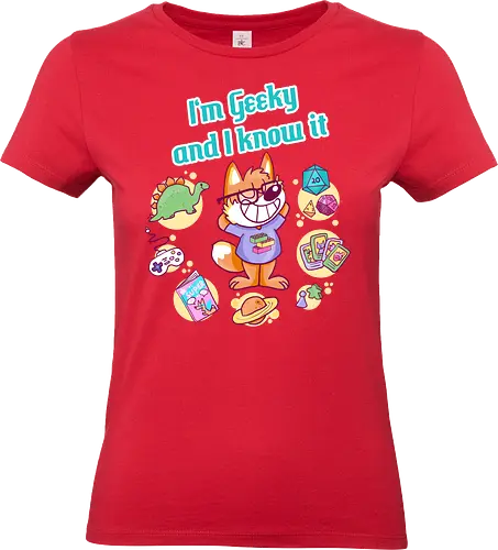 Geeky - Geek, Geeky, Nerd, Fuchs - Standard T-Shirt (Women)