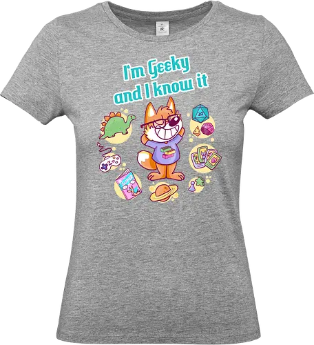 Geeky - Geek, Geeky, Nerd, Fuchs - Standard T-Shirt (Women)