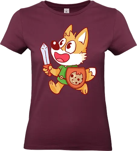 Adventure Fox - Fuchs, Gaming, abenteuer, Schwert - Standard T-Shirt (Women)
