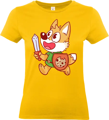 Adventure Fox - Fuchs, Gaming, abenteuer, Schwert - Standard T-Shirt (Women)