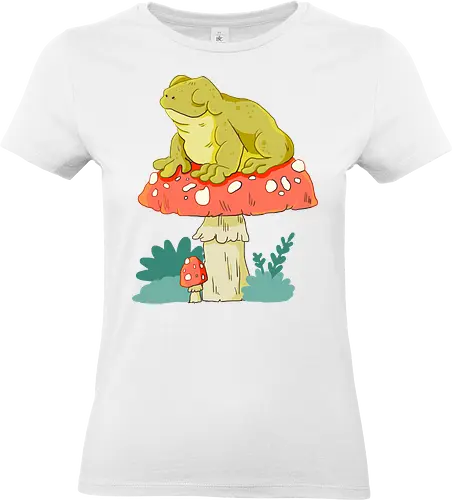 Frosch auf Pilz - Fosch, Pilz, witchy - Standard T-Shirt (Women)