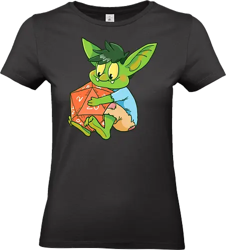 Dice Goblin - Dice, Würfel, W20, PnP, Goblin, TTRPG, RPG - Standard T-Shirt (Women)