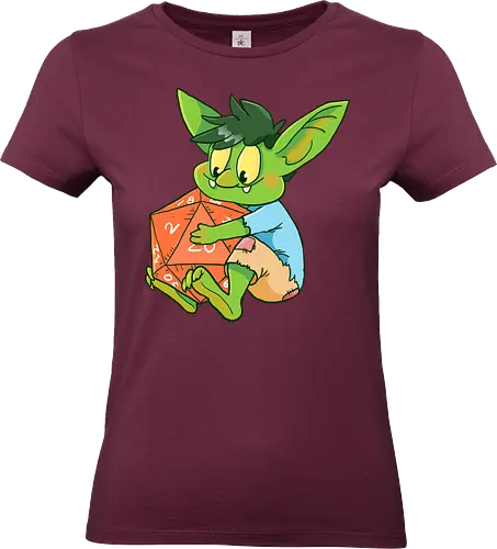 Dice Goblin - Dice, Würfel, W20, PnP, Goblin, TTRPG, RPG - Standard T-Shirt (Women)