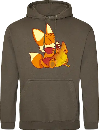 Herbstfuchs - Herbst, Fuchs, Herbstablatt, Autumn - Standard Hoodie