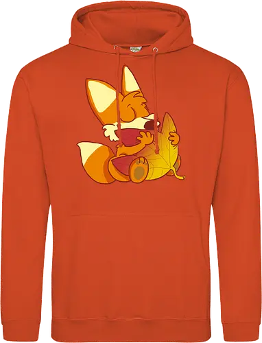 Herbstfuchs - Herbst, Fuchs, Herbstablatt, Autumn - Standard Hoodie