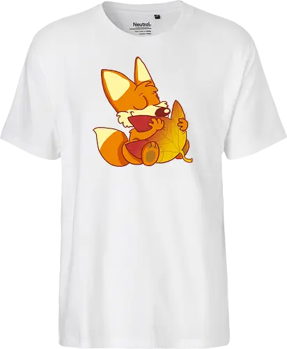 Herbstfuchs - Herbst, Fuchs, Herbstablatt, Autumn - Fairtrade T-Shirt