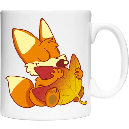 Herbstfuchs - Herbst, Fuchs, Herbstablatt, Autumn - Cup