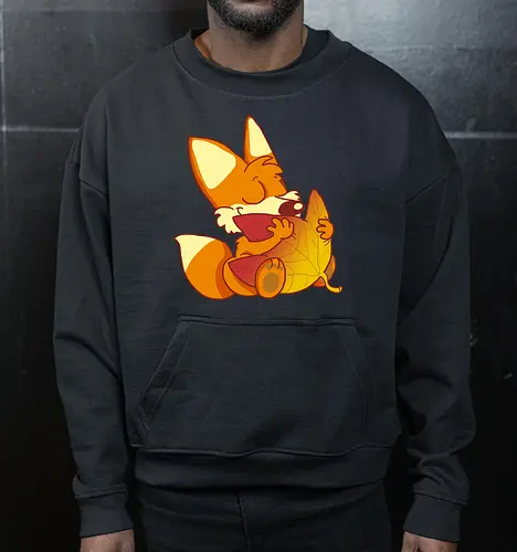 Herbstfuchs - Herbst, Fuchs, Herbstablatt, Autumn - Cropped Sweatshirt