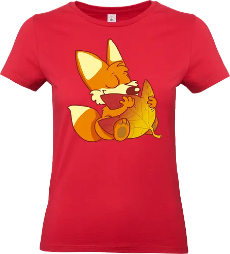 Herbstfuchs - Herbst, Fuchs, Herbstablatt, Autumn - Standard T-Shirt (Women)