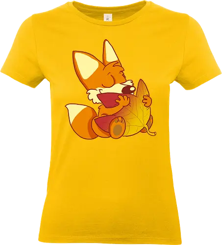 Herbstfuchs - Herbst, Fuchs, Herbstablatt, Autumn - Standard T-Shirt (Women)